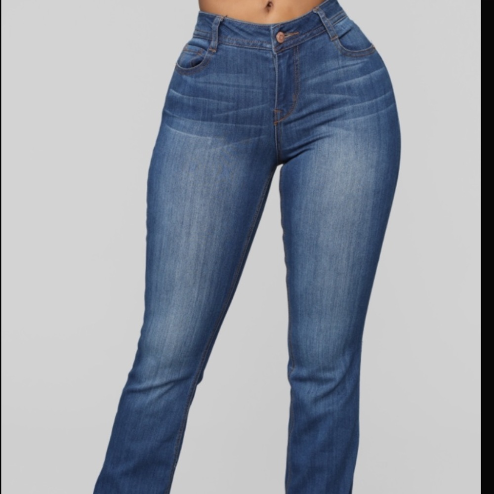 Fashion Nova Bootcut Jean - Medium Blue Wash